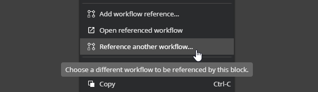 Multiple workflow references edition